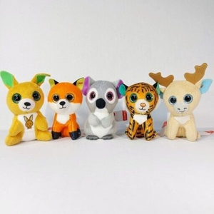 TY Beanie Babies Lot Of‎ 5 Excellent Condition Deer Tiger Koala Fox Bunny Rabbit